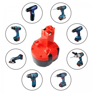 Bosch 전동 공구 2 용 Ni-Cd 7.2V 1300mAh 교체 용 배터리 셀 607 335 587, 2 607 335 766