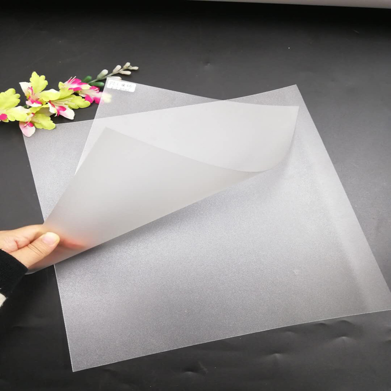 명함 또는 의류 태그 인쇄에 대 한 높은 품질 0.5 mm 서 리 낀된 플라스틱 애완 동물 얇은 시트