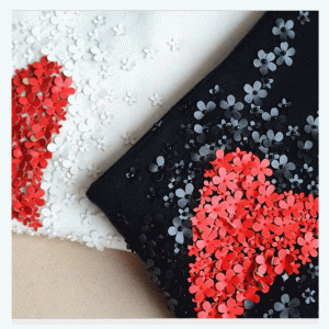 숙 녀 무거운 세공 자 수 장식 Appliques 심장 니트 스웨터 풀 오버 2018