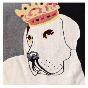 사용자 지정 로고 느슨한 미국 유럽 크기 크라운 강아지 여성 풀오버 스웨터 드레스