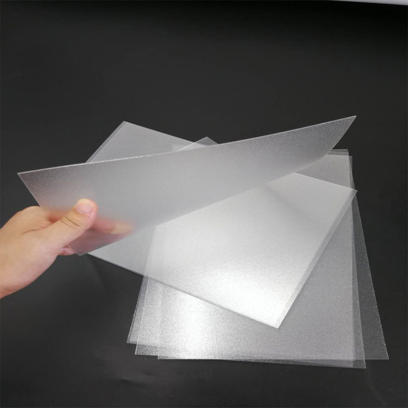 뜨거운 판매 1.0mm 유연한 방수 투명한 젖빛 폴 리 에스테 르 애완 동물 플라스틱 시트 영화 접는 상자