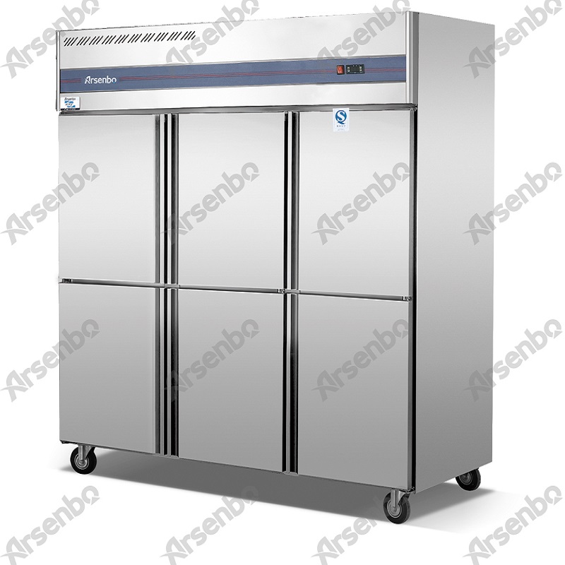 친환경 직립형 상업용 주방 냉장고 및 냉동고 공기 순환 냉각 장치