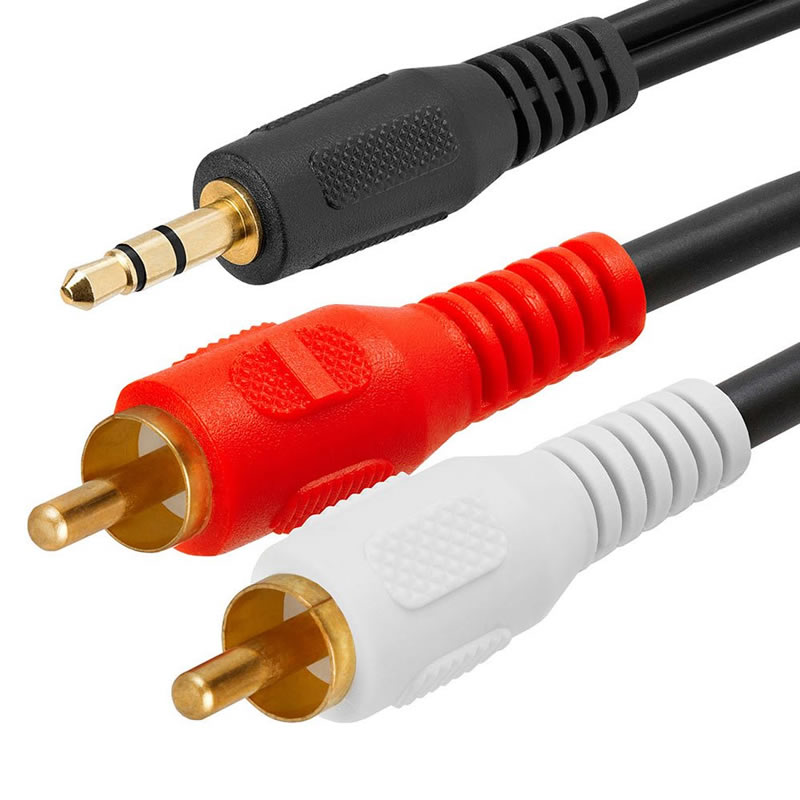 3.5mm 남성 스테레오 - 2 male RCA 오디오 어댑터 케이블