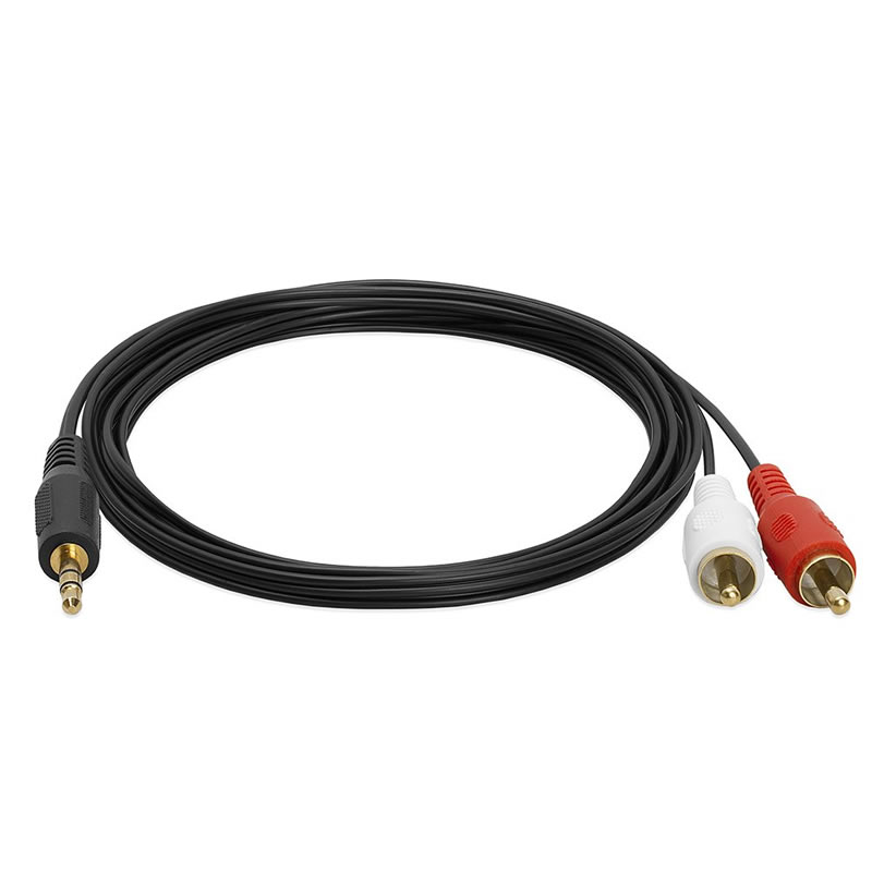 3.5mm 남성 스테레오 - 2 male RCA 오디오 어댑터 케이블
