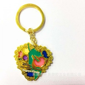 P063 심장 열쇠 고리 젤리 페인트