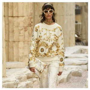 사용자 정의 디자인 꽃 자 수 숙 녀 옷 모직 스웨터 풀 오버