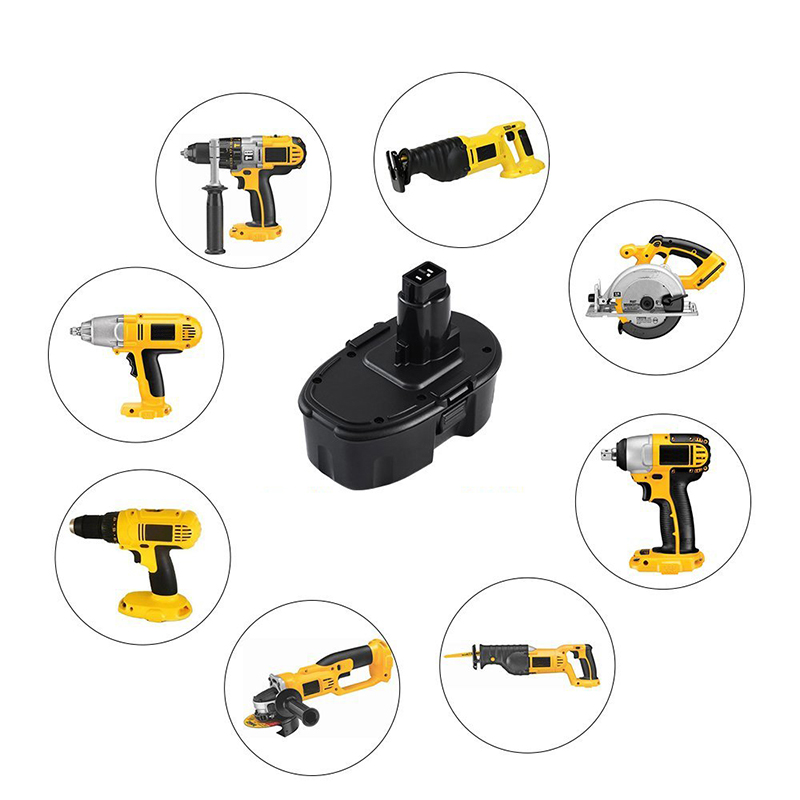 Dewalt DC9096, DC725, DE9095에 대 한 Ni-Mh 18V 2000mAh 교체 배터리 무선 드릴