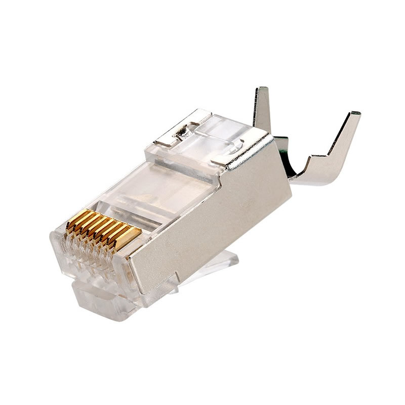 RJ45 커넥터 CAT7 크림프 이더넷 커넥터 STP 모듈 식