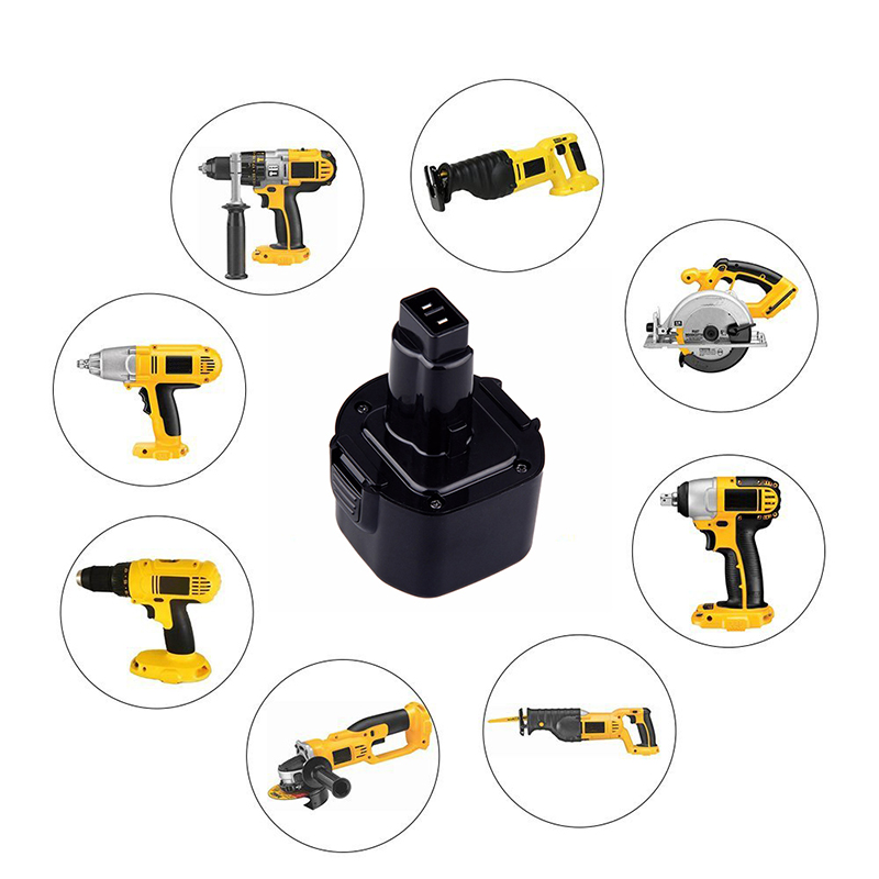 Dewalt DE9036, DE9061, DE9062 용 Ni-Cd 9.6V 1300mAh 전동 공구 충전 용 배터리 팩