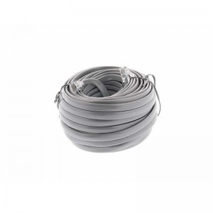 RJ12 6 도체 교차 유선 모듈 식 전화 케이블