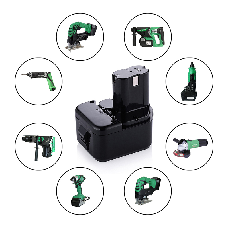 Hitachi EB1215, EB1214S, EB1220HS에 대한 중국 공급 업체 12V Ni-Mh 3000mAh 전원 드릴 교체 배터리