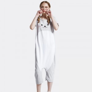 여성 자 수 코 튼 스 판 덱 스 단일 저지 오네시