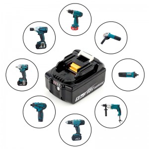 BL1815, BL1820, BL1825 18V 5000mAh 리튬 이온 교체 무선 건전지 교련