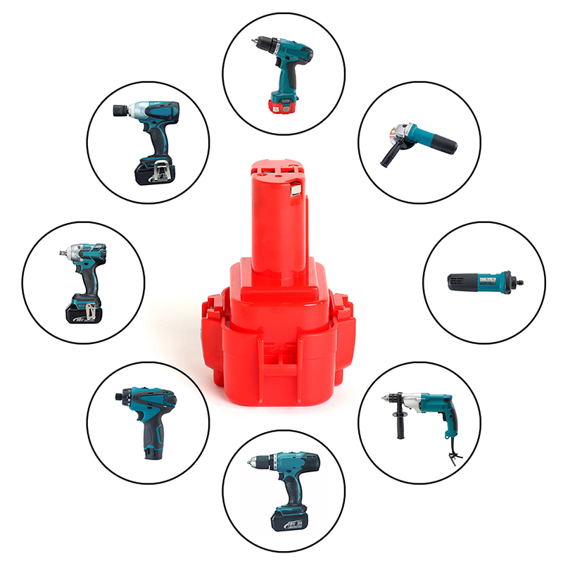 9102, 193977-7, 192595-8 Makita 전동 공구 용 9.6V 2000mAh Ni-Mh 배터리 팩