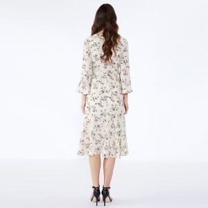 꽃 숙녀 사무복 드레스 여성 캐주얼 댄스 파티 드레스 JCGJ190315070