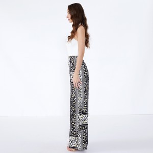 여성 바지 스트라이프 스팟 모던 캐주얼 커스텀 팔라 쪼 바지