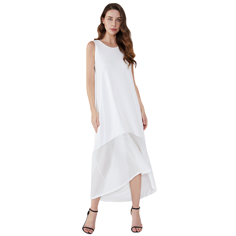 Roupas Femininas 화이트 코튼 의류 여성 레이스 드레스