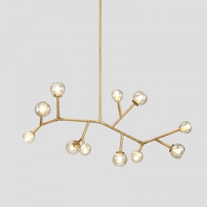 간단한 성격 유리 철 거실 거실 호텔 샹들리에 Km2149