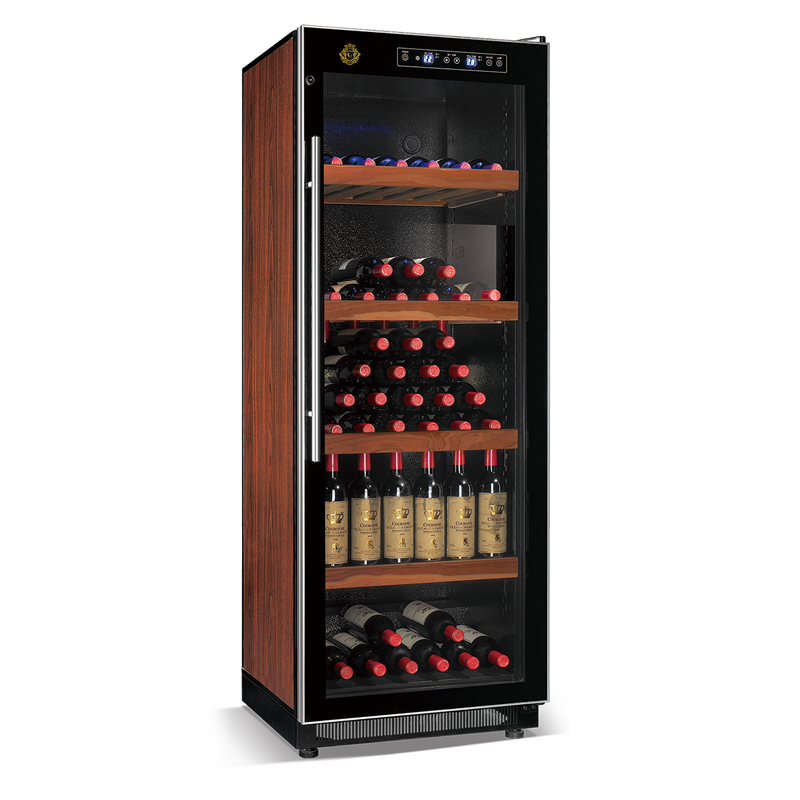 우아한 시리즈 고효율 컴프레서 와인 쿨러 서리 무료 165W 직접 냉각 또는 공기 냉각 와인 쿨러