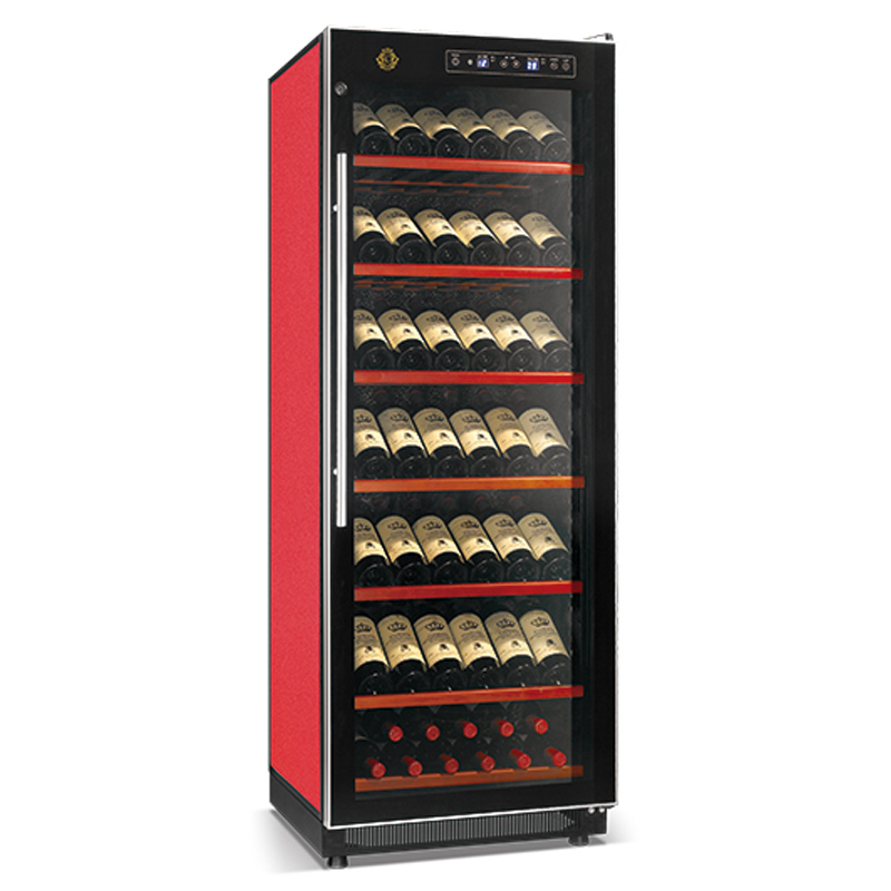 우아한 시리즈 고효율 컴프레서 와인 쿨러 서리 무료 120W 직접 냉각 음료 쇼케이스