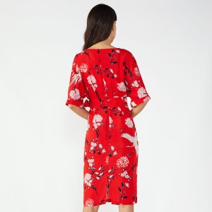 최신 패턴 숙녀 맞춤 원피스 여성 여름 니트 원피스