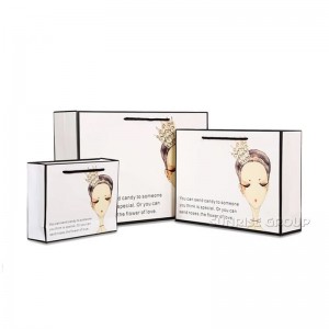 손잡이 도매 종이 봉지로 인쇄되는 주문 로고