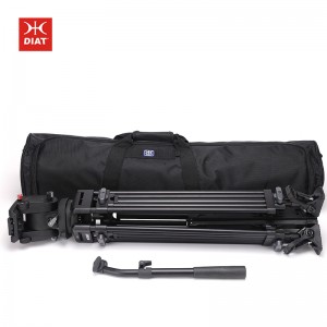 DIAT A223TVP100 입체 유압 헤드 삼각대 안정적인 고정 카메라 삼각대 비디오 촬영 스탠드