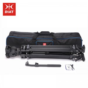 DIAT A223MKS30 입체 유압 헤드 삼각대 안정적인 고정 카메라 삼각대 비디오 촬영 스탠드