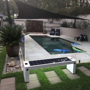 스마트 태양열 충전기 태양열 패널 도시 가구 벤치