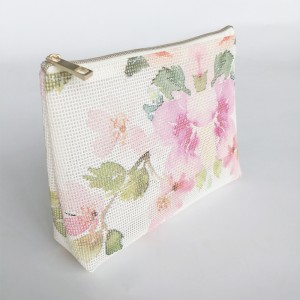 Fasion 꽃 인쇄 여성 맞춤 화장품 가방