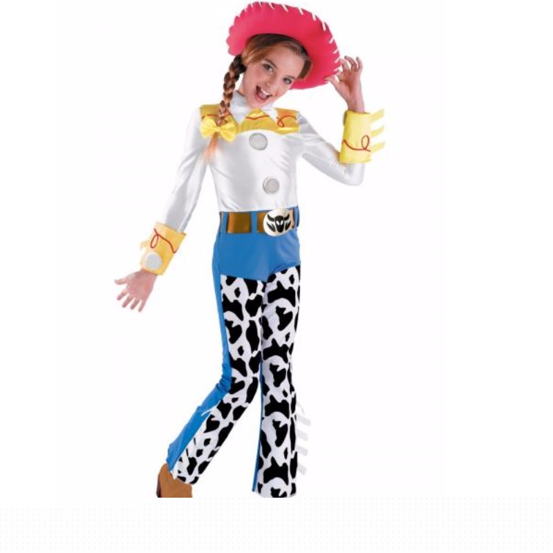 비디오 게임 하이틴 소녀 할로윈 의상 어린이 장난감 이야기 Jessie ethnic clothing