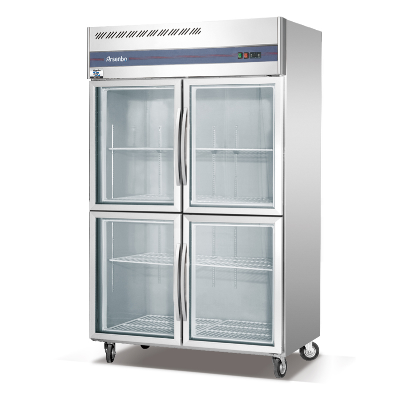 GNT 직립 전체 스테인레스 스틸 쇼케이스 디스플레이 냉장고