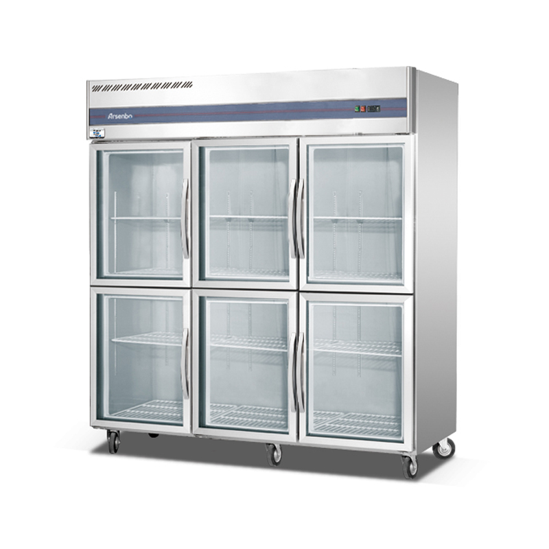 GNT 직립 전체 스테인레스 스틸 쇼케이스 디스플레이 냉장고