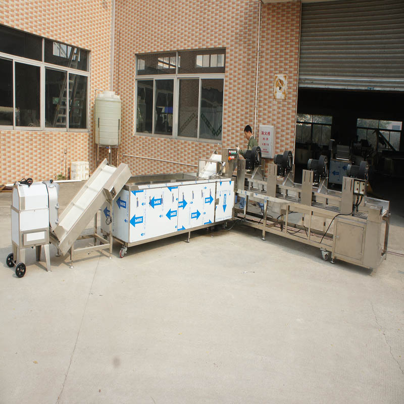 깨끗한 야채 라인에는 야채 커터와 야채 세척기가 포함되어 있습니다.