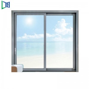 분말 코팅 사무실 안전 잠금 샴페인 컬러 세로 프레임 유리 중국 알루미늄 슬라이딩 창 중국에서