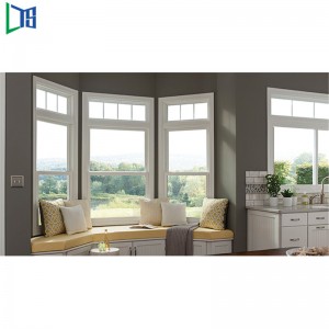 메쉬 및 파우더 코팅 표면 처리가 적용된 상용 등급의 ​​수직 슬라이딩 윈도우