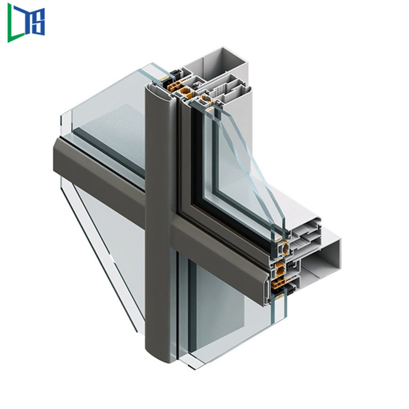 썬 프레임 유명한 커튼 벽 공장 중국 높은 상승 알루미늄 커튼 벽 공급 업체