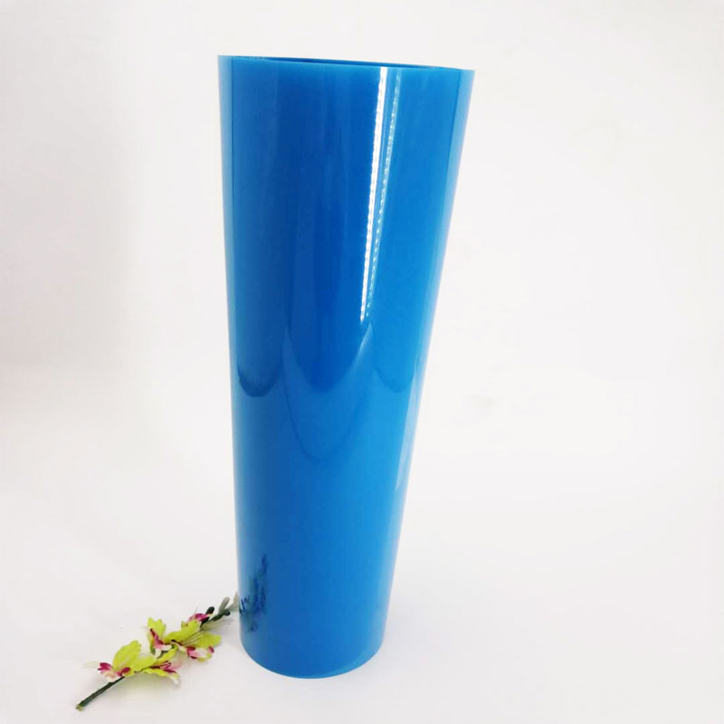 뜨거운 판매 진공 성형을위한 0.5mm Bule 색상 투명 폴리 염화 비닐 PVC 필름