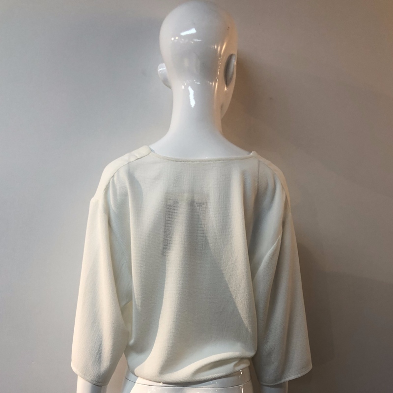 화이트 TIE 프런트 블로우 JLWB0004