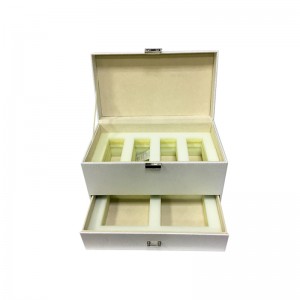 도매 맞춤형 작은 가죽 럭셔리 보석 선물 상자