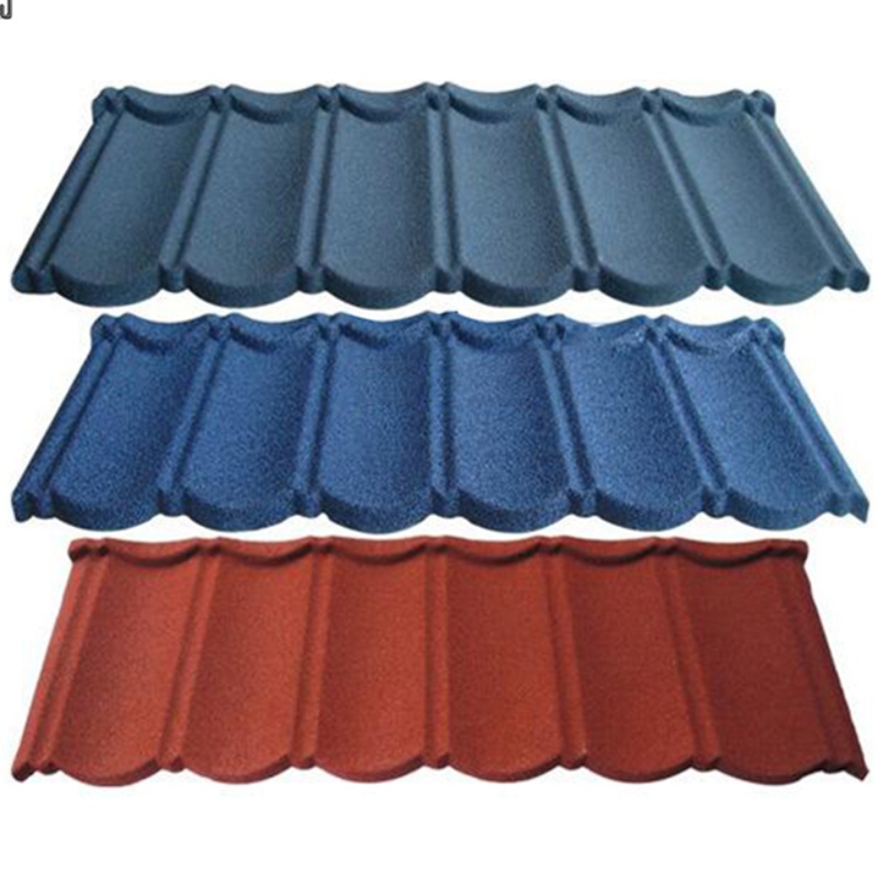 컬러 스톤 금속 타일 구성