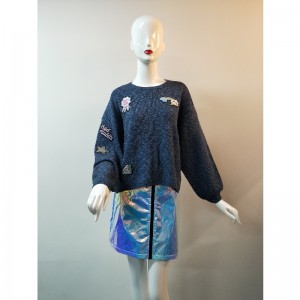 레이디스 만화 배지 점퍼 RLWS0013F