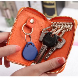 HD0827--6 개의 열쇠 걸이를 가진 도매 Customizable 차 열쇠 PU 가죽 홀더