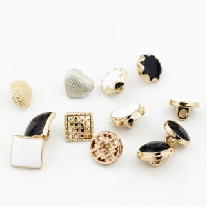 패션 새로운 디자인 사용자 지정 금속 셔츠 단추 8 바느질