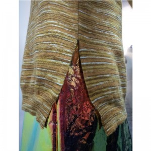 주황색 슬릿 - 사이드 스웨터 RLWS0040F