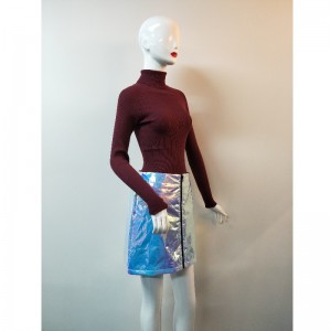 레드 하이 칼라 스웨터 RLWS0062F