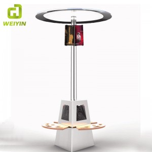 야외용 LED 조명 USB 충전기가있는 스마트 솔라 전원 광고 벤치