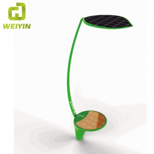 야외 태양열 충전을위한 스마트 태양 에너지 거리 광고 조명 벤치