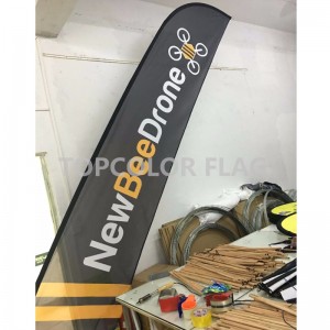 사용자 정의 디자인 야외 저렴한 블레이드 플래그