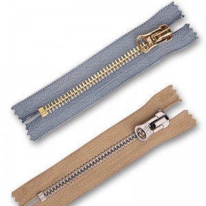 메탈 지퍼 마감 지퍼 메탈 지퍼 폐쇄 엔드 및 오픈 엔드 두 가지 방법 3